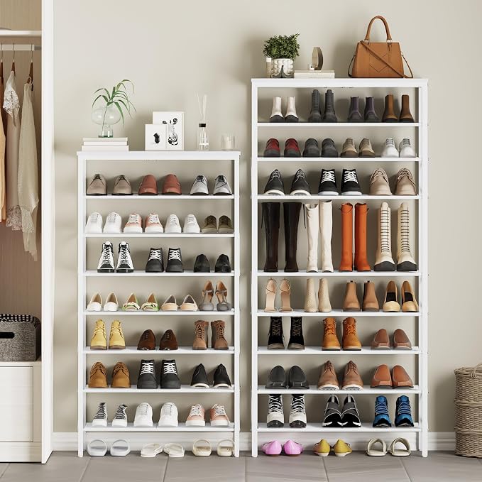 YATINEY 8 Tier Shoe Rack, Shoe Storage Organizer, Large Capacity Shoe Shelf - Image 8
