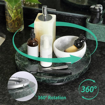 Marble Lazy Susan, 12in Lazy Susan Turntable Organizer - Image 4