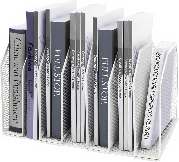 Adjustable Desk File Organizer, Detachable Office Folder Organizer, Compact by SUPPLYDEPOT