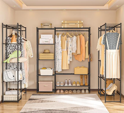 Closet Wardrobe, Closet Organizers and Storage System, Metal Clothes Rack | All - Image 8