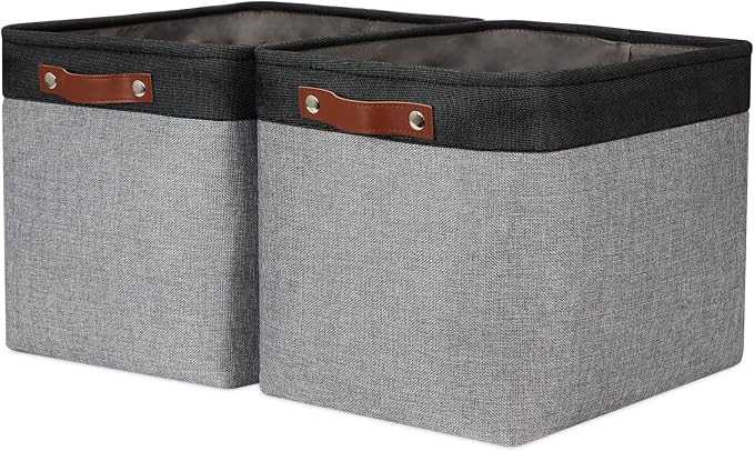 HNZIGE Large Storage Baskets Fabric Cloth Tall Baskets by HNZIGE
