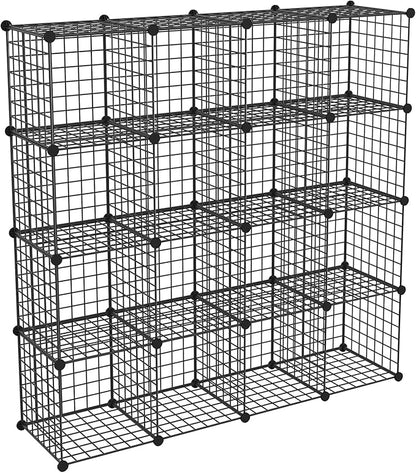 HUBSON Wire Cube Storage Organizer, Book/Toy/Craft/Potted Plants and petCloset by HUBSON