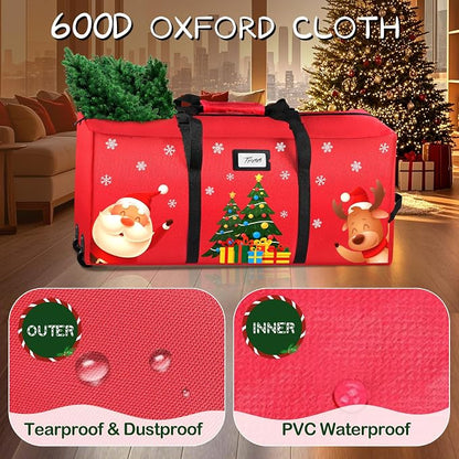 Christmas Tree Storage Bag, Fits Up to 9Ft Xmas Disassembled Tree, Heavy Duty - Image 5