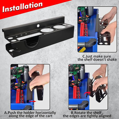 MUTUACTOR Power Tool Organizer, Heavy Duty Drill Driver Angle Grinder Holder - Image 4
