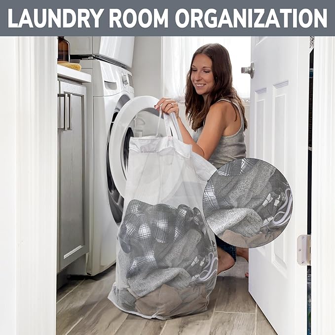 Goodpick Laundry Baskets 2-Pack, 75L Hamper - Image 5