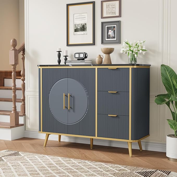 47.3" Modern Buffet Cabinet - Image 5
