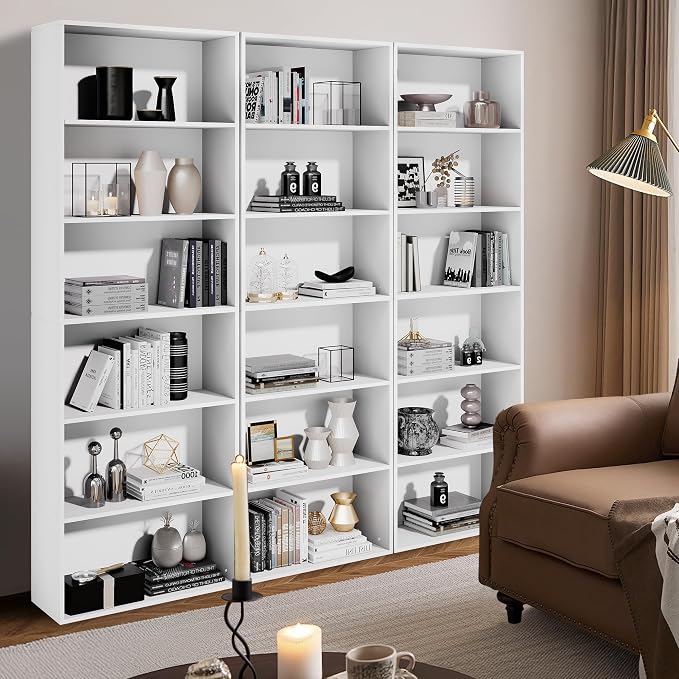 GRUSIGN 71" Tall 6-Tier Bookshelf, Large Open Display Bookcase - Image 8
