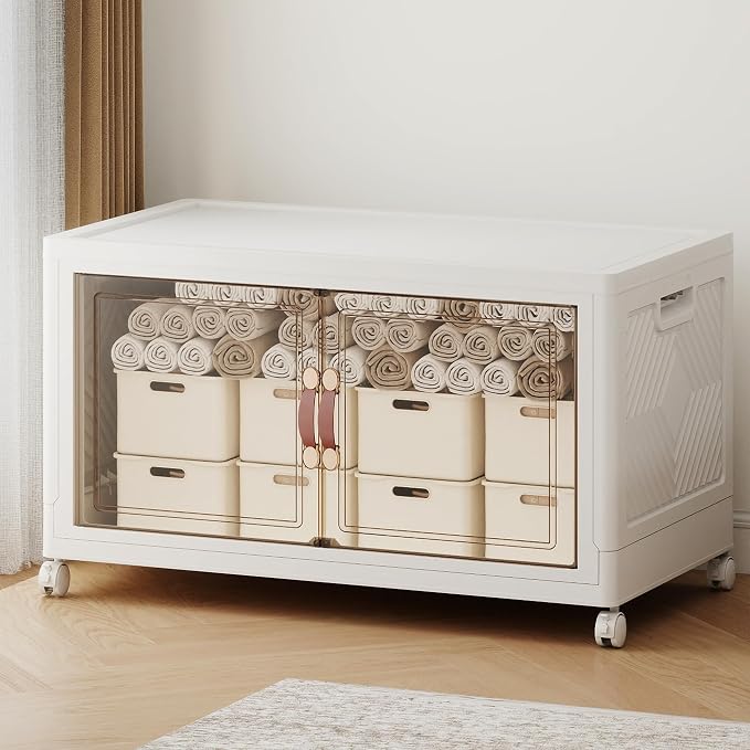 472QT Extra Large Stackable Storage Bins by VNVTO
