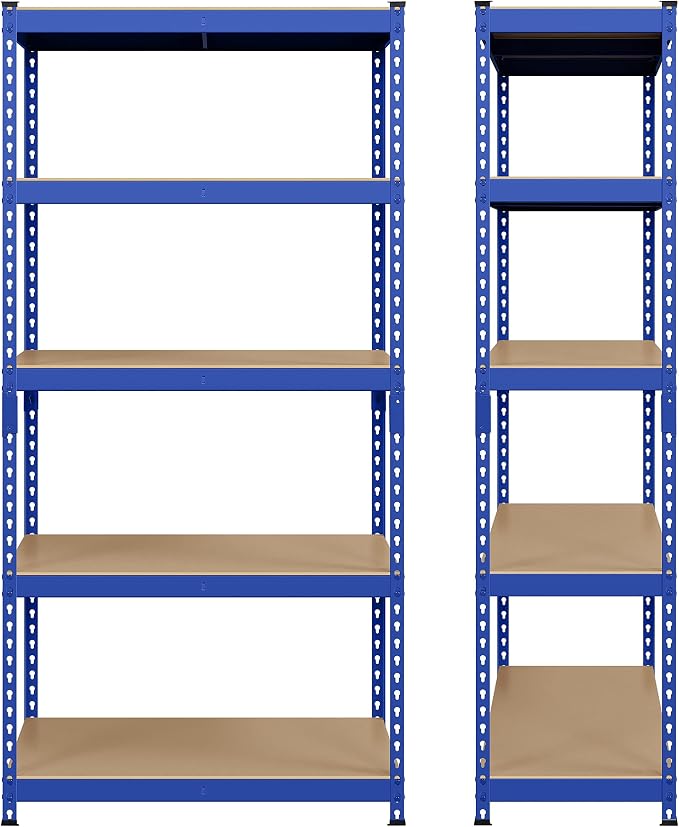 Topeakmart 5-Tier Utility Shelves, Metal Storage Shelves Garage Shelving Unit - Image 5