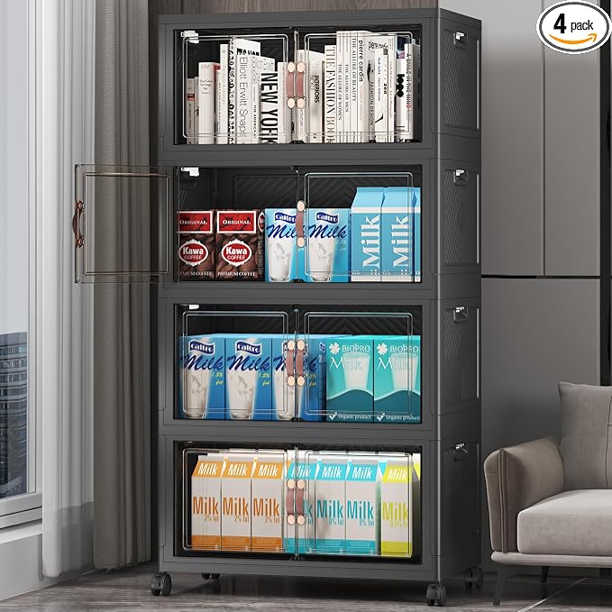 UAMFURI Stackable Storage Bins, 220QT Collapsible Drawers by UAMFURIDirect