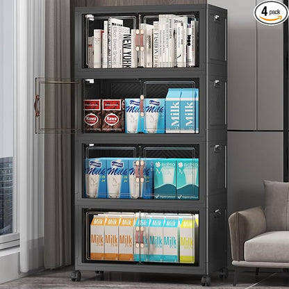 UAMFURI Stackable Storage Bins, 220QT Collapsible Drawers by UAMFURIDirect