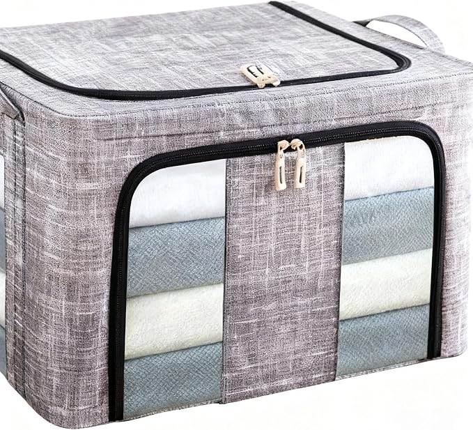 Clothes Organizer | with Clear Window Bag | Large Clothes Storage Bins with Lids - Image 6