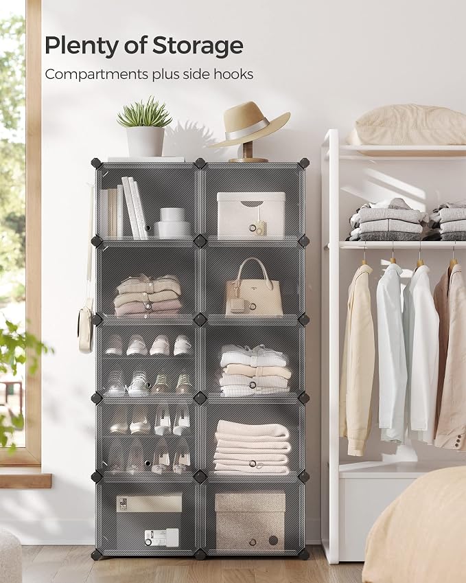 SONGMICS Shoe Rack Organizer, 10-Tier Shoe Storage Cabinet - Image 4