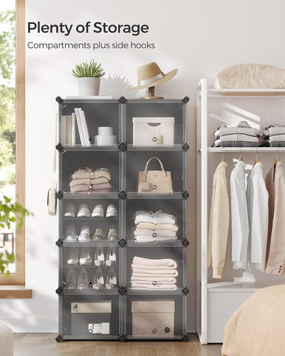 SONGMICS Shoe Rack Organizer, 10-Tier Shoe Storage Cabinet - Image 4