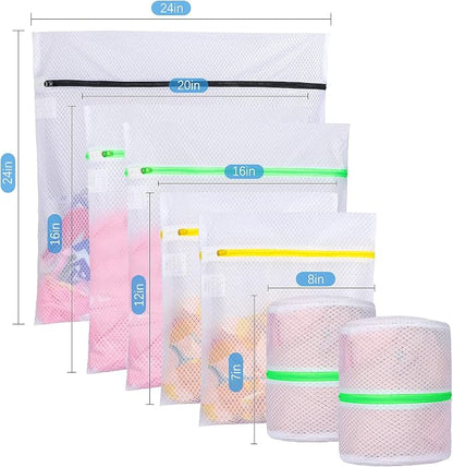 GOGOODA 7 PCS Mesh Laundry Bags, Delicates Washing Bags | Multisize - Image 7