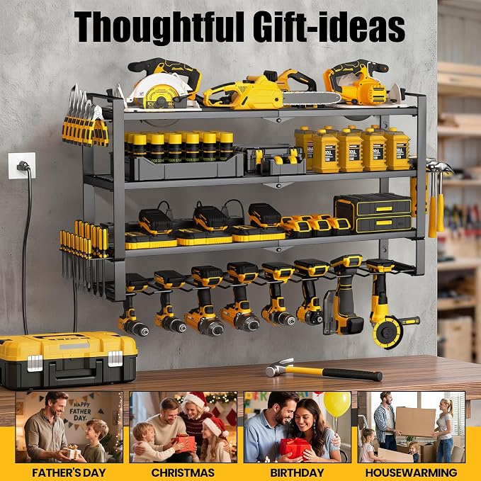 MOOMSINE Large Power Tool Organizer Wall Mount - Image 9