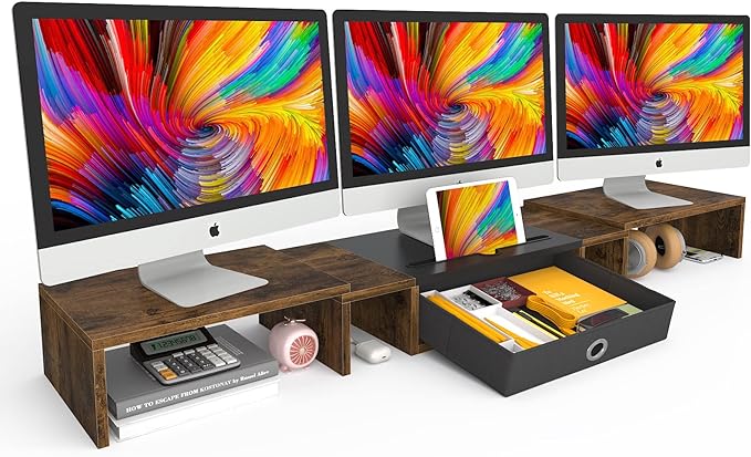 WESTREE Triple Dual Monitor Stand Riser by WESTREE