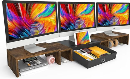 WESTREE Triple Dual Monitor Stand Riser by WESTREE