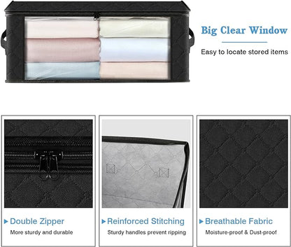 HomeHacks 6-Pack Clothes Organizer Storage Bags Foldable Storage Box - Image 3