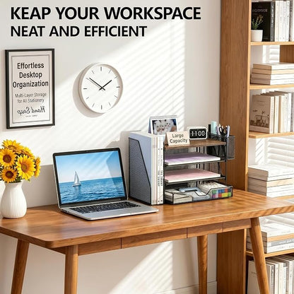 OPNICE Desk Organizer, 4-Tier Desktop File Organizer - Image 5