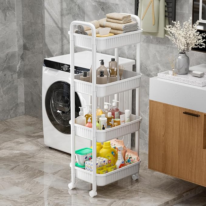 JOYZAN 4 Tier Rolling Carts - Image 4