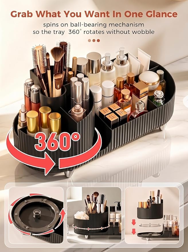 Booklov Rotating Makeup Caddy Organizer - Image 6