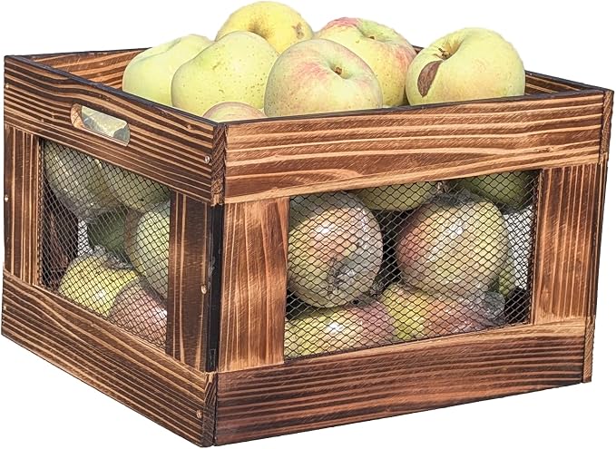 ARTAWEIN Vinyl Record Storage Crate, Wooden Record Holder - Image 9
