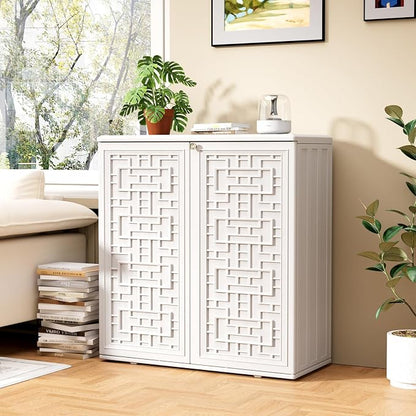 Outdoor Storage Cabinet, 62 Gallon Resin Storage Box, Furniture Cushions - Image 2