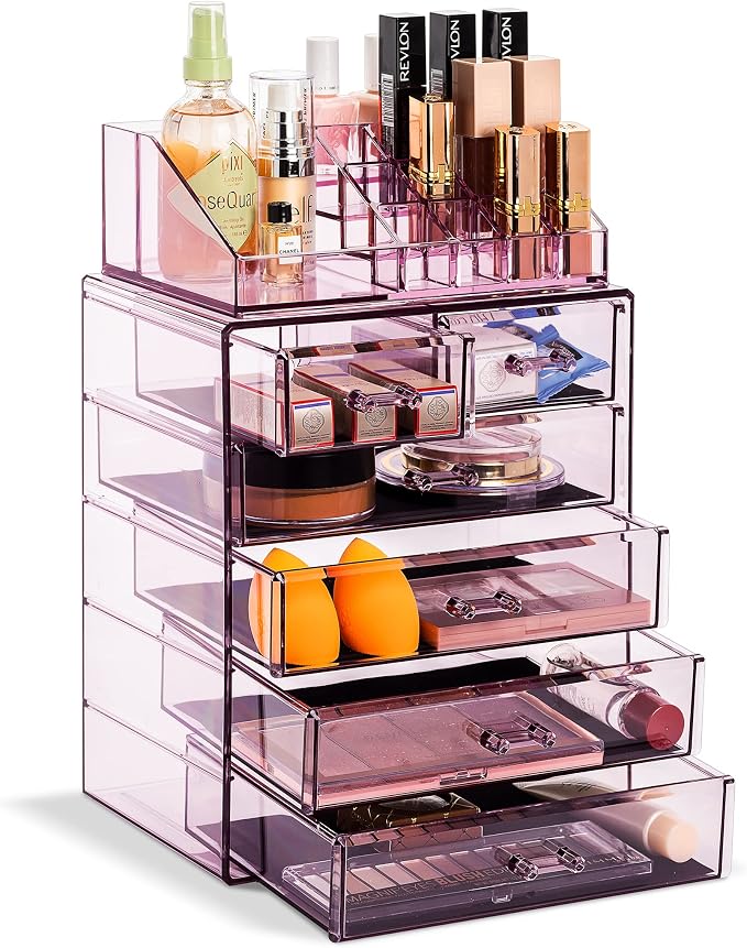 Sorbus Clear Cosmetic Makeup Organizer by Sorbus
