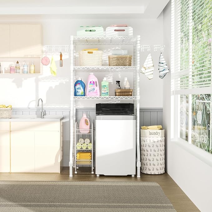 Ulif U8 Laundry Room Storage Organizer, Over The Washer and Dryer Storage - Image 5