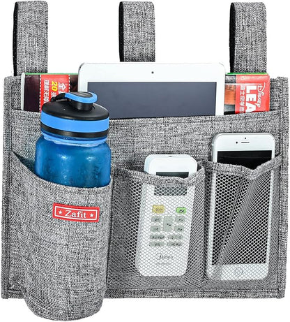 Linen Bedside Caddy, Bedside Storage Organizer - Image 2