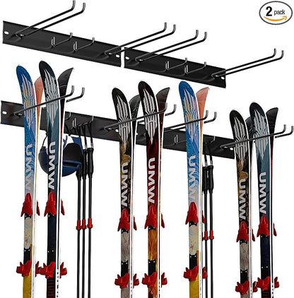 Ultrawall Wall Mount Ski Rack, Garage Ski Storage Rack, Ski Hangers by UltrawallGarageTools