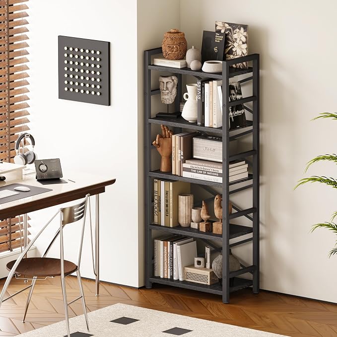 Homeiju Organization and Storage, Tall Bookcase - Image 6