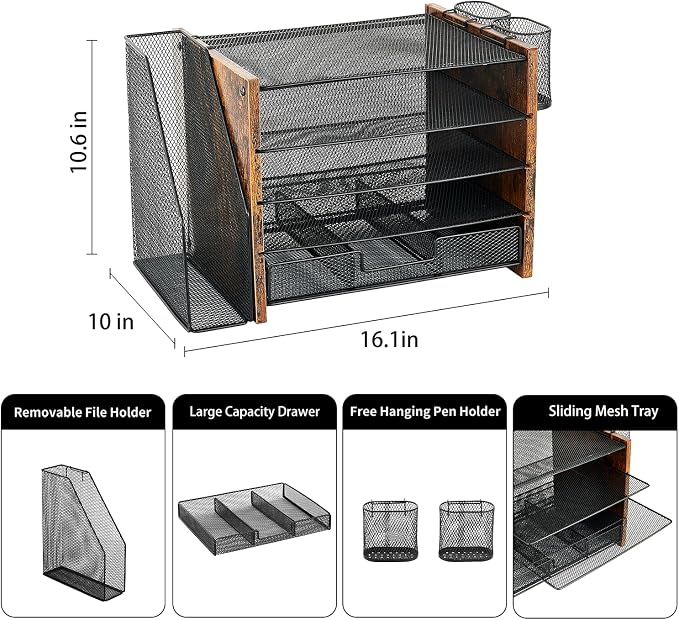Wood Desk Organizers and Accessories - Image 7