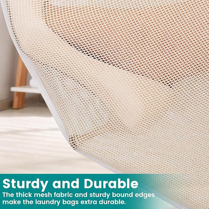 Dntorx 6 Pack Durable Cotton Mesh Laundry Bags - Image 9