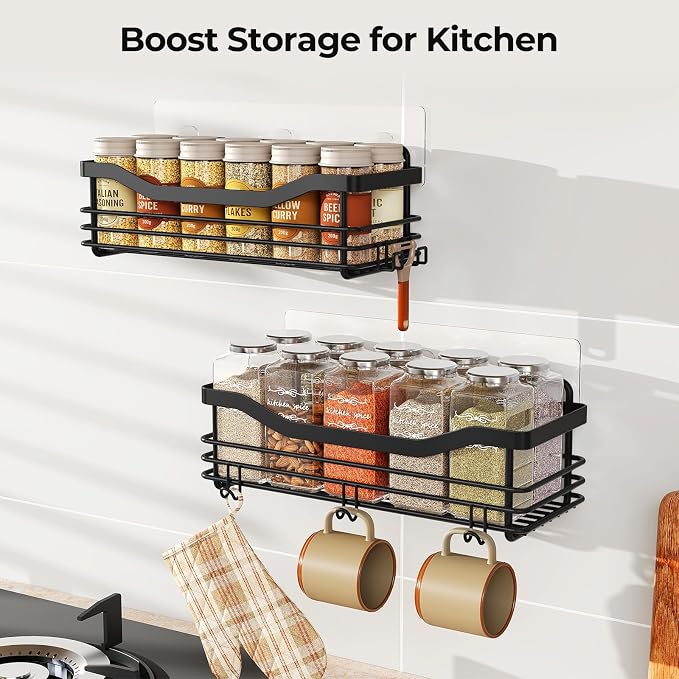 Orimade Shower Caddy Basket Shelf Storage Rack, No Drilling Wall Mounted - Image 7