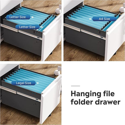 DEVAISE 2 Drawer Mobile File Cabinet - Image 5