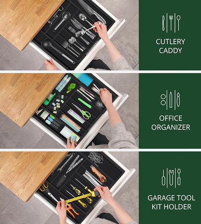 ROYAL CRAFT WOOD Luxury Bamboo Kitchen Drawer Organizer - Image 7