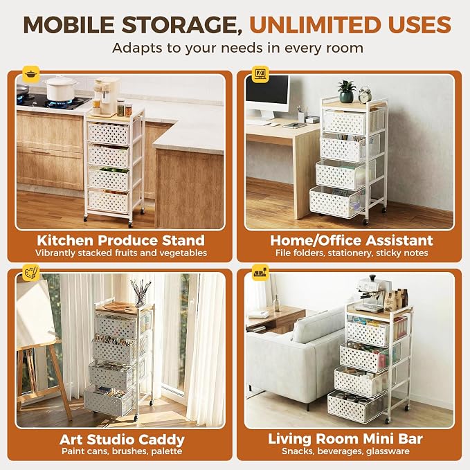 5 Tier Kitchen Storage Cart - Image 5
