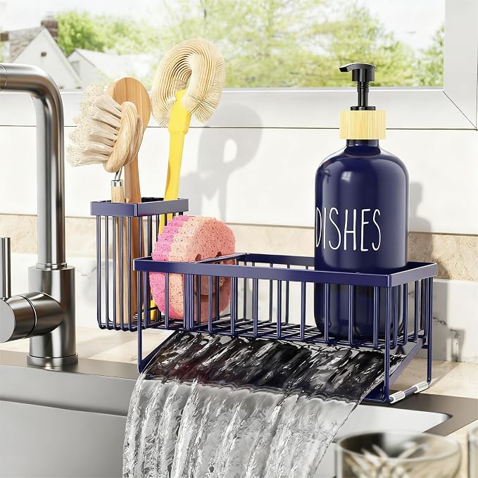 Cisily Navy Blue Sink Caddy Organzier - Image 4