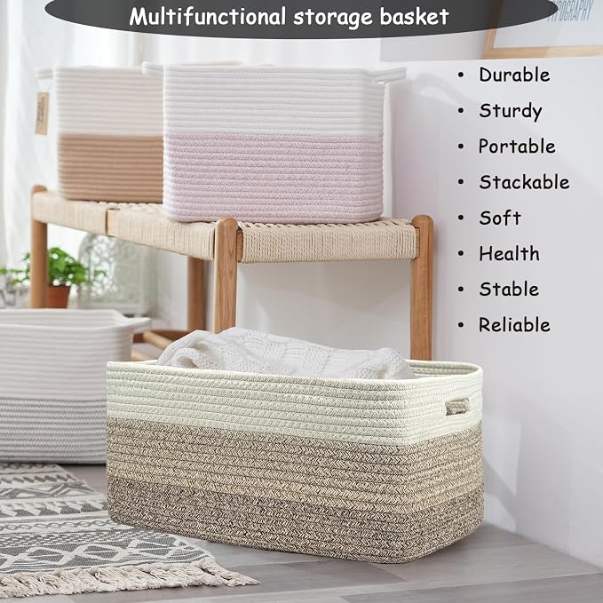 COMFY-HOMI 3 pcs Large Storage Baskets - Image 5