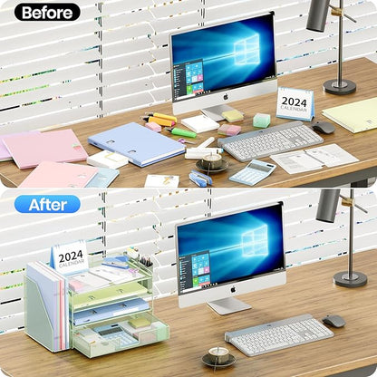 OPNICE Desk Organizer, 4-Tier Desktop File Organizer - Image 5