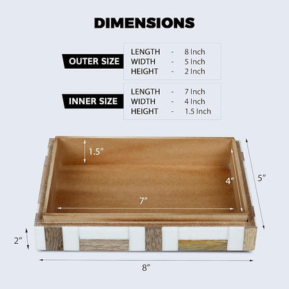 Handicrafts Home White Decorative Storage Box - Image 2
