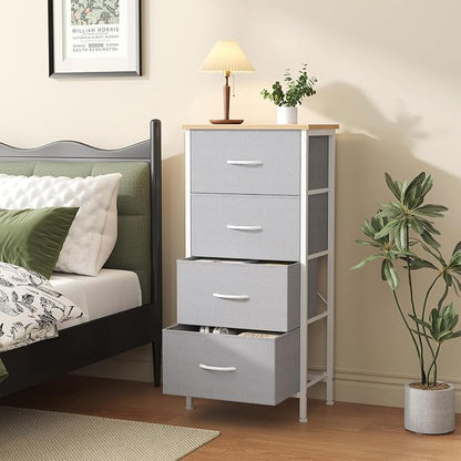 Sweetcrispy 4 Storage Drawer Dresser, Storage Cabinet, Clothes Organizer | - Image 7