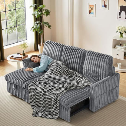 KCGKCG Sleeper Sofa Bed, 81” Pull Out Couch Bed - Image 8
