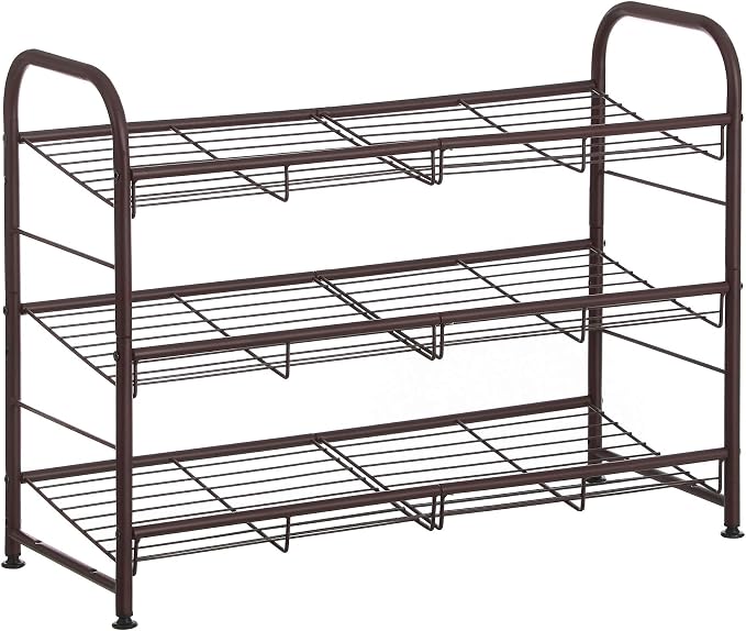 SONGMICS Shoe Rack, 3 Tier Shoe Organizer by Unknown