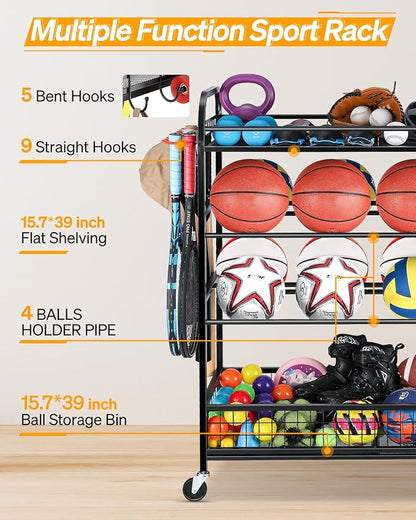 Garage Sports Equipment Organizer - Image 3