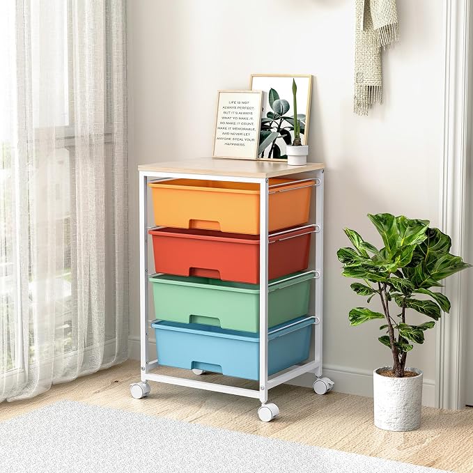 Utility-Rolling-Storage-Drawer-Craft-Cart-Organizer - Image 10