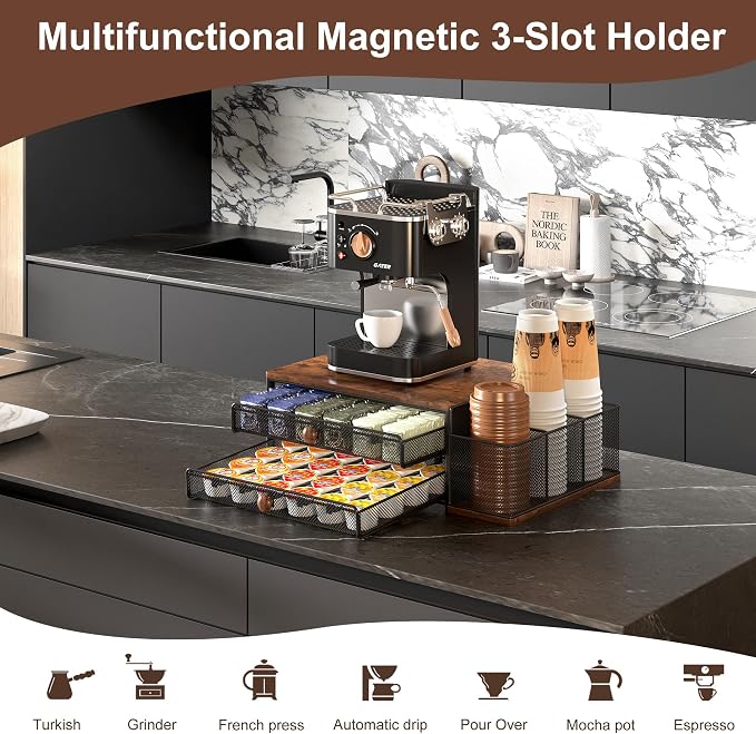 Coffee Bar Organizer, 60 Capacity K Cup Organizer - Image 6