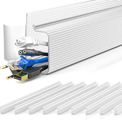 YECAYE 157in Cable Management, Cord Organizer, Easy Install Self-Adhesive Cable by Yecaye